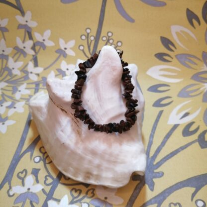 Bracelet Baroque Obsidienne Acajou