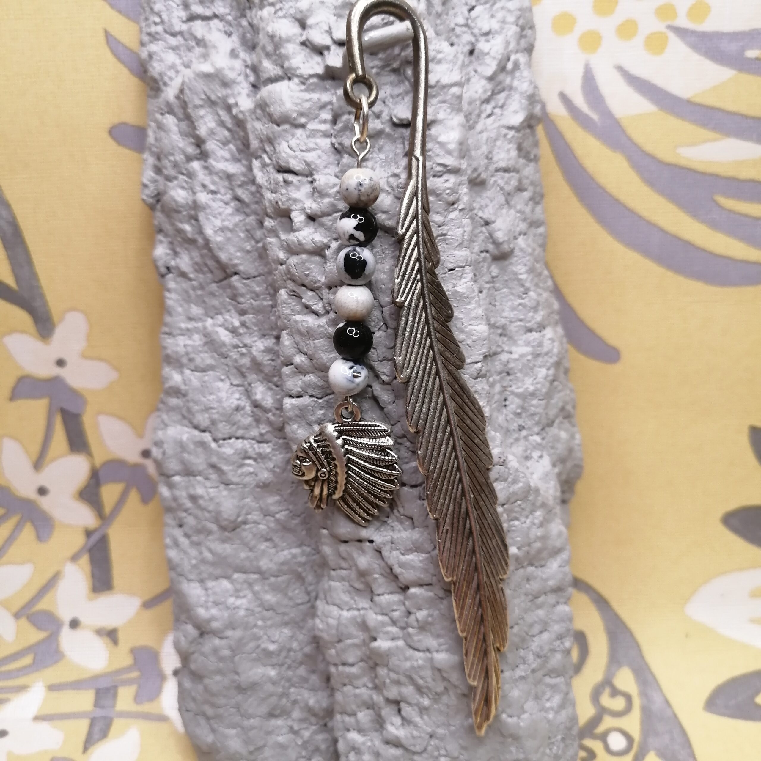 Marque-page Agate-feu blanche