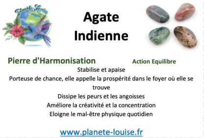 Parure Agate indienne et Bois de Santal – Image 2