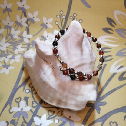 Bracelet MdF Agate Sardonyx 6mm