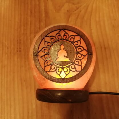 Lampe de Sel Bouddha Usb