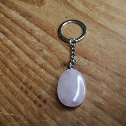 Porte-Clefs Quartz Rose