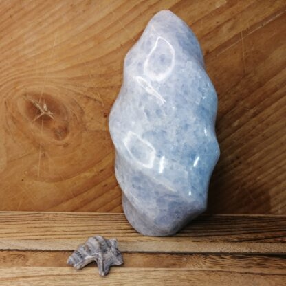 Flamme Calcite Bleue