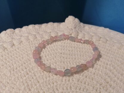 Bracelet Grains Morganite Béryl