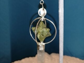 Pendule Aventurine et Cristal de roche
