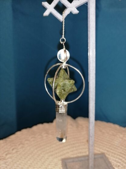Pendule Aventurine et Cristal de roche