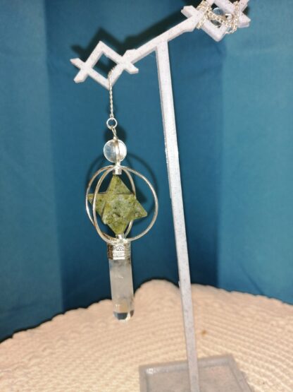 Pendule Aventurine et Cristal de roche – Image 2