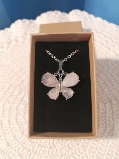 Quartz Rose Papillon