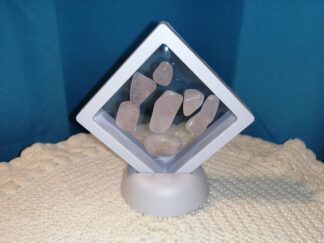 Cadre flottant 3d Quartz rose