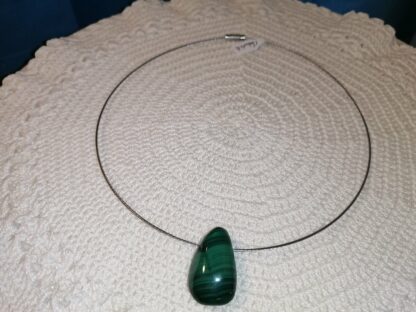 Malachite collier rigide