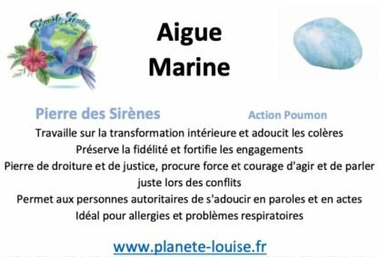 Bracelet Aigue Marine brute – Image 2