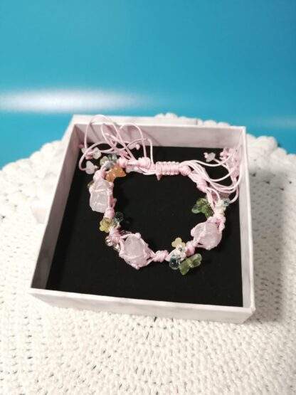 Bracelet Quartz Rose brut