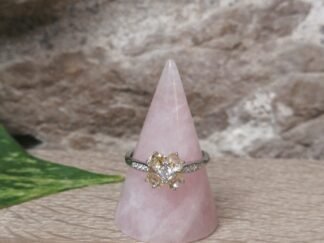 Citrine et strass Bague n°1