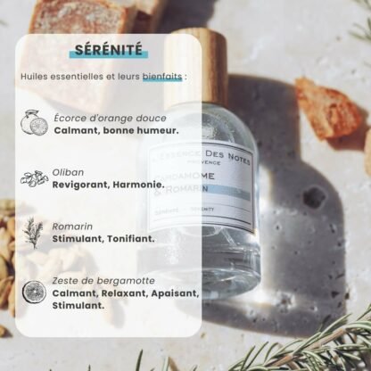 Eau de Parfum Cardamome et Romarin, Sérénité – Image 2