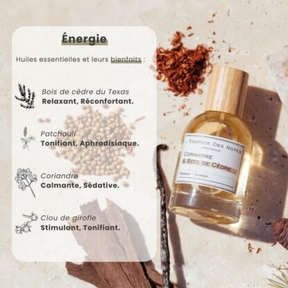 Eau de Parfum Coriandre et Bois de Santal, Energie – Image 2
