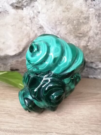 Malachite pièce à poser