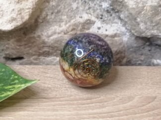 Sphère Orgonite 7 Chakras n°2