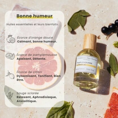 Eau de parfum Pamplemousse et Basilic, Bonne Humeur – Image 2