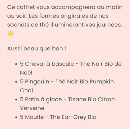 Coffret Sachets de Thé Bio, Hiver Noël – Image 3