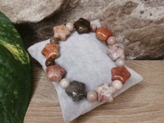 Corail fossilisé Bracelet étoiles