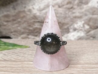 Obsidienne dorée Bague