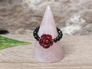 Jaspe rouge et
Spinelle Bague