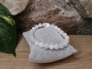Cristal de Roche craquelé Bracelet 8mm