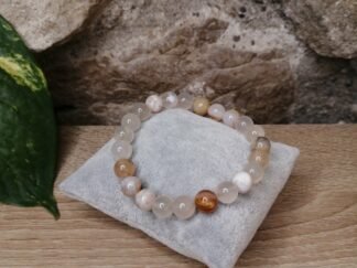 Agate Fleur de Cerisier Sakura Bracelet 8mm