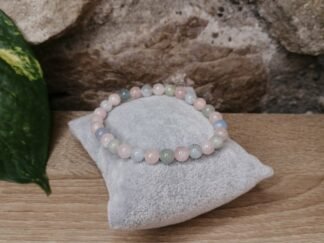 Morganite Béryl Bracelet 6mm