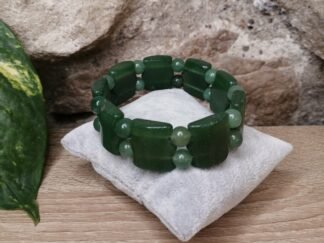 Onyx vert Plaques et Perles 8mm