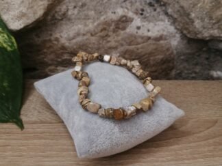 Jaspe Paysage Bracelet baroque cube