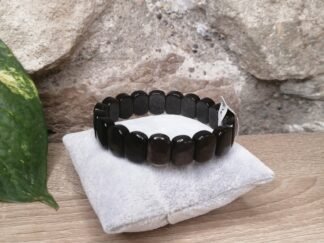Obsidienne dorée Bracelet Plaques