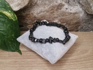Hématite Bracelet baroque cube
