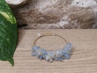 Aigue Marine Bracelet mémoire de forme