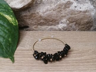 Tourmaline Noire Bracelet mémoire de forme n°1