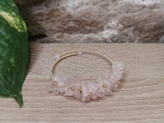 Quartz Rose Bracelet mémoire de forme