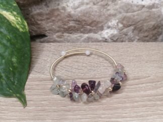 Fluorite Bracelet mémoire de forme